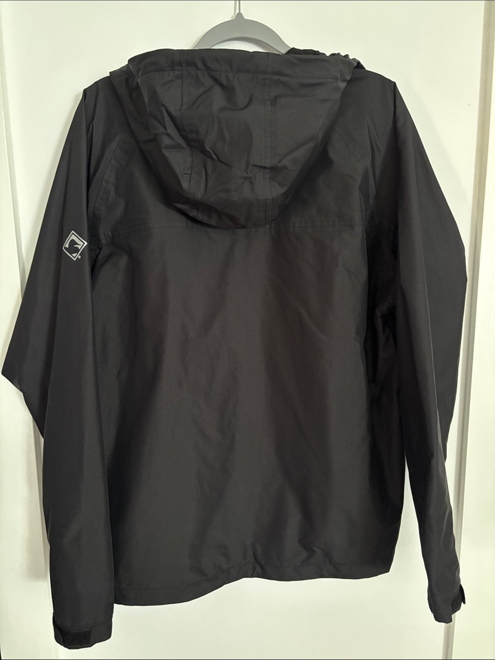 Imperial Women's Black Hooded Raincoat - Picture 3 of 4